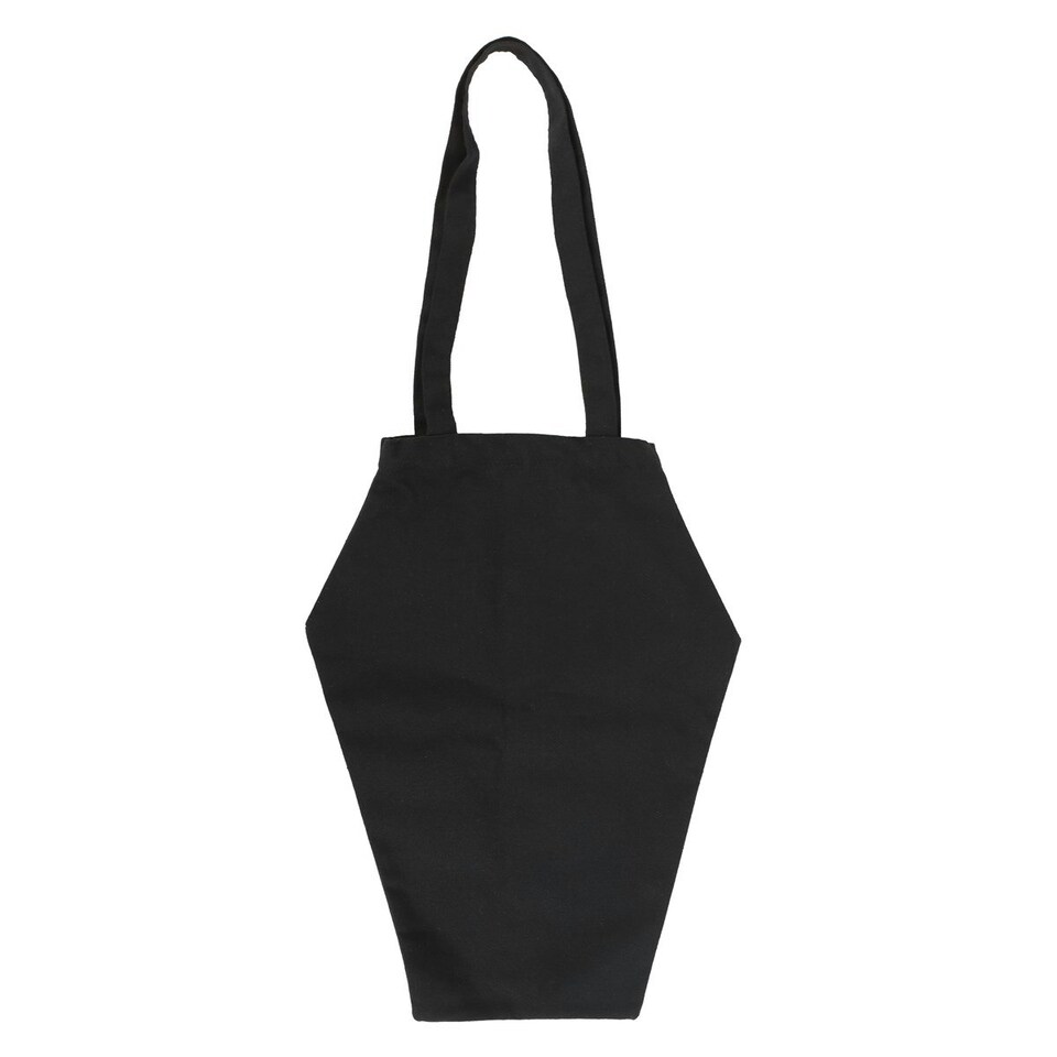 image 1 of The Creepier the Better Coffin Shaped Tote Bag