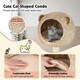 image 5 of COSTWAY 121 cm Tall Cat Tree Cat Climbing Tower Sisal