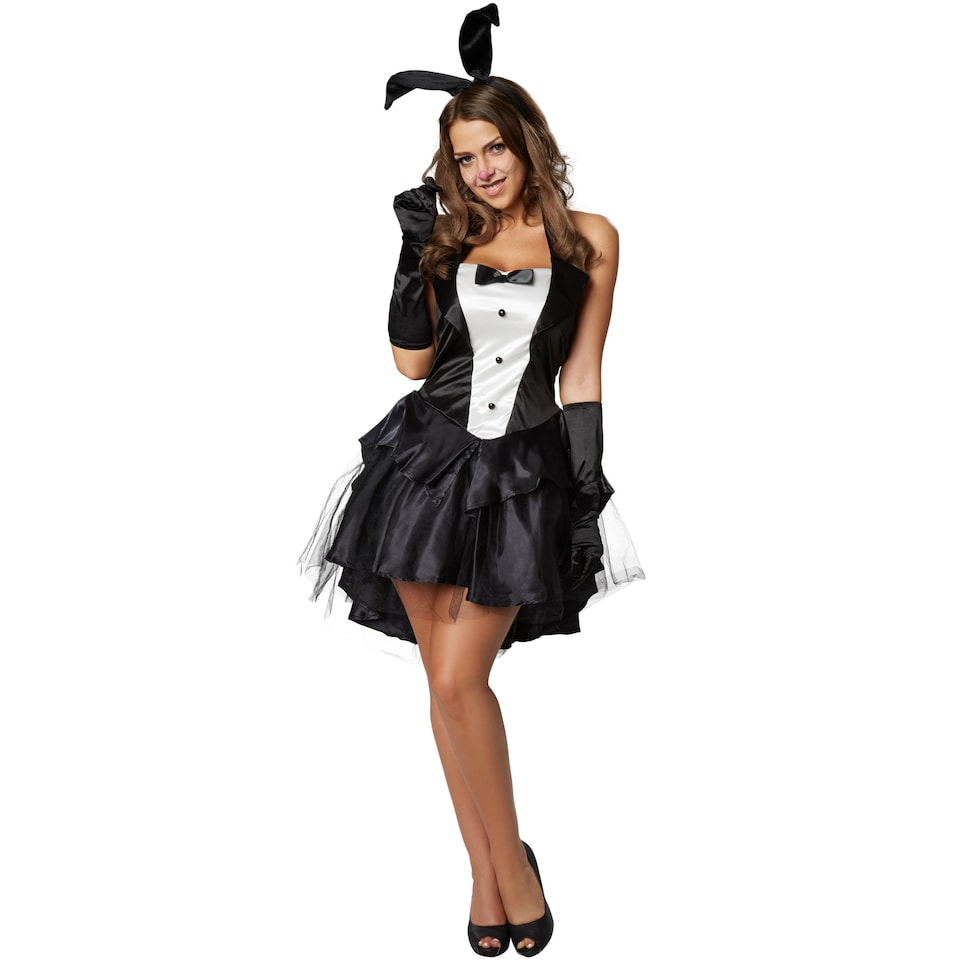 image 1 of Bunny costume | Black | black/white | 1