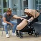 image 2 of Venus Prime Double Stroller - Birth to 15kgs (Approx. 3 Years), Lightweight, One Hand Fold, Newborn Cocoon, 2 Quilted Footwarmers & Rain Cover (Biscuit)