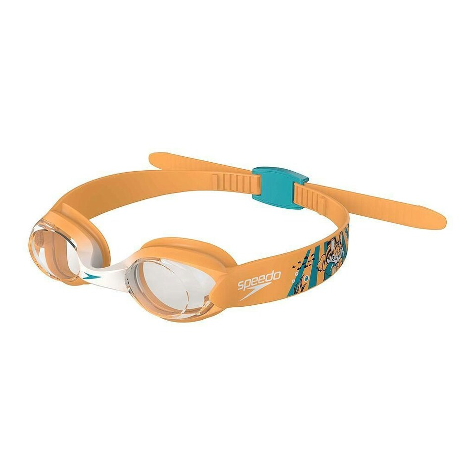 image 1 of Speedo Childrens/Kids Illusion Goggles - Orange/Green - One Size