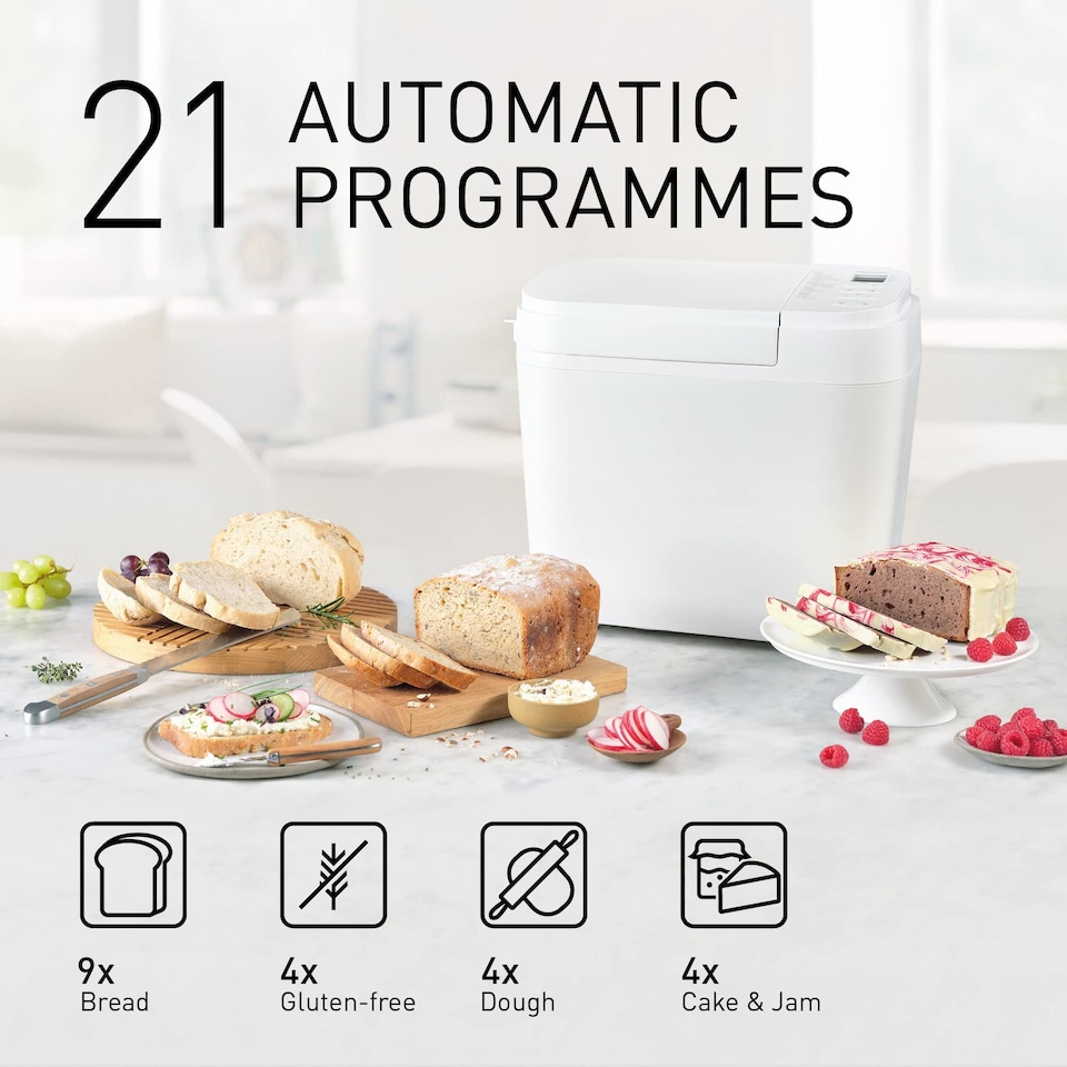 image 1 of Panasonic SD-B2510 Automatic Breadmaker, with Gluten Free Programme - White
