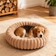 image 3 of Living and Home 6 Colour Soft Donut Pet Bed for Cats & Dogs,Warm & Cosy Retreat | Multi | Khaki | XL