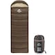 image 1 of U Series Envelope Sleeping Bag with Hood | Brown | Brown | 350S