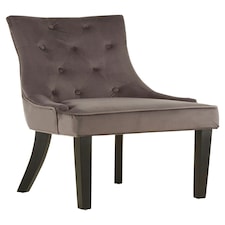 Interiors by Premier Grey Velvet Chair, Enchanting Sleep Chair, Easy to Assemble Borg Chair, Comfy Dining Chair