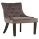 image 1 of Interiors by Premier Grey Velvet Chair, Enchanting Sleep Chair, Easy to Assemble Borg Chair, Comfy Dining Chair