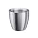 image 2 of Set of 2 Stainless Steel Espresso Coffee Cups – 90ml Double Wall Insulated Mini Drinking Mugs | Silver | 2