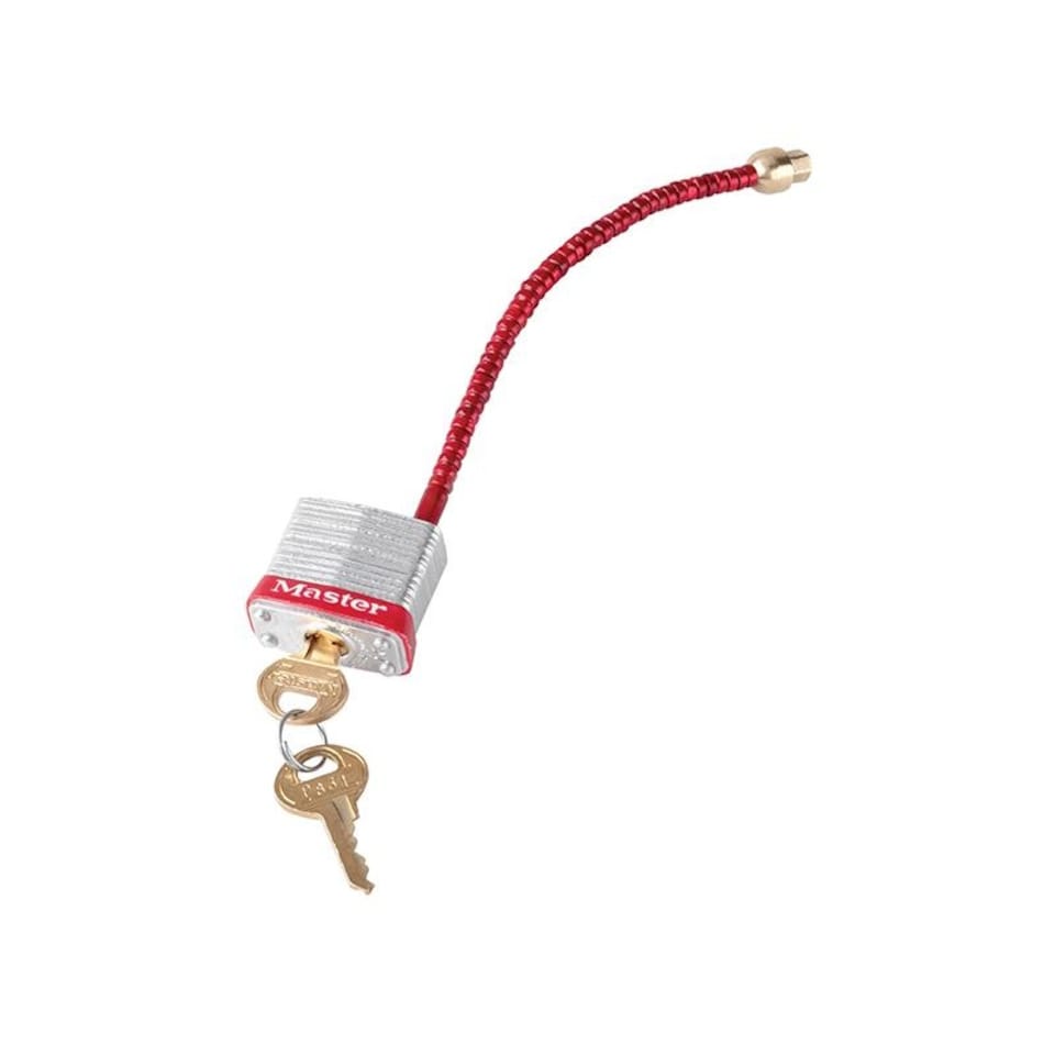 Master Lock Lockout Padlock With Flexible Braided Steel Cable Shackle | Multi | Multi Colour | 1