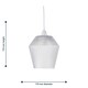image 5 of Porter - Clear Textured Glass Easy Fit Pendant Shade | Clear | Small | 1