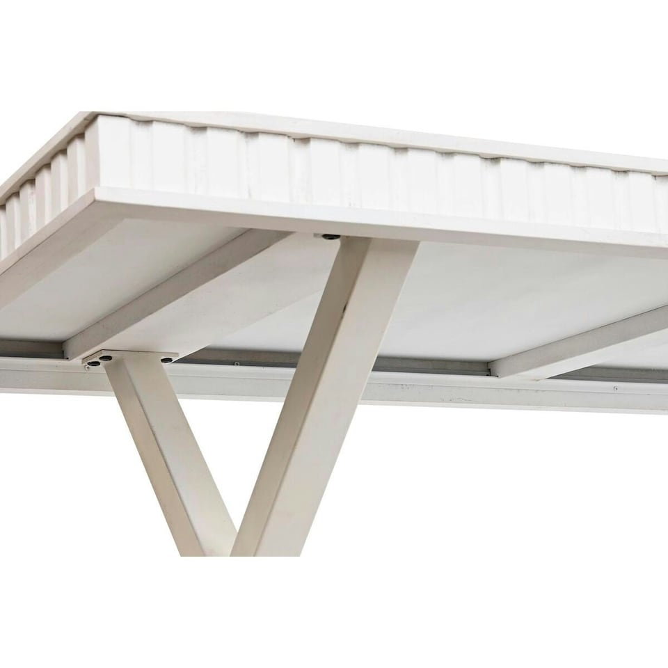 image 1 of Dining Table DKD Home Decor White Metal Mango wood 180 x 90 x 76 cm N/A