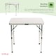 image 8 of 75cm Portable Folding Outdoor Camping Kitchen Work Top Table | White