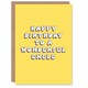 image 1 of Wonderful Encle Bright Fun Hippie Letters Birthday Card