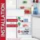 image 4 of SPARES2GO Freezer Drawer Cover for Beko CCFM CFG CNA CSA CSG CXF DRC RCHA RCHE RCNA RCSA Fridge Freezers (Top or Middle Shelf Front Panel) Clear