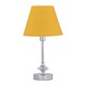 image 1 of Chrome Jewelled Table Lamp with Ochre Yellow Shade Chrome | Yellow