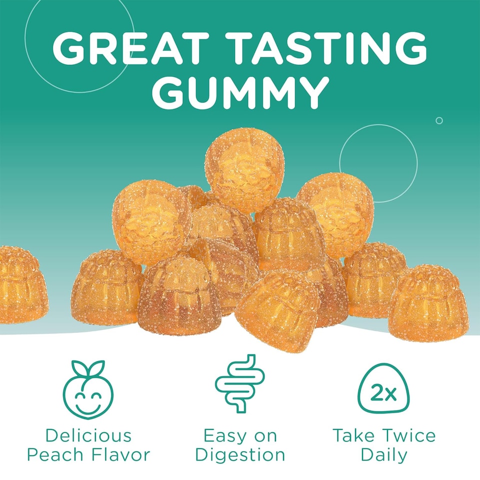 image 1 of Chapter One, Magnesium Gummies, Peach, 60c