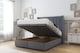 image 2 of Sloomy Falcon Steel Plush Ottoman Bed With Mattress With 54" Wingback Headboard 4'6 Double