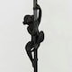 image 1 of ValueLights Monkey Animal Quirky Modern Black Floor Lamp With Grey Shade