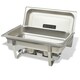 image 2 of Stainless Steel Rectangle Chafing Dish Buffet Warmer with Tough Solid Steel Lid 8.5 Litre Food Warmer Catering