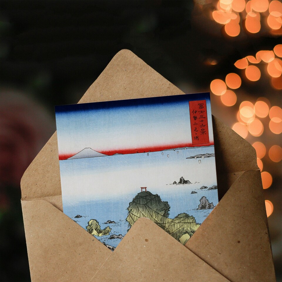 image 1 of Utagawa Hiroshige Japanese Art Card Futami Bay In Ise Province