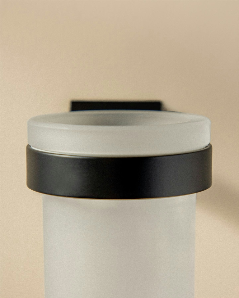 image 1 of Cosmic Wall Mounted Toothbrush Holder with Durable Metal Matt White Finish