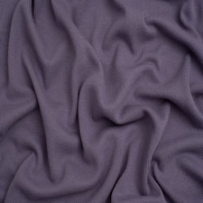 Purple 100% Cotton Sweater Knit Stretch Fabric for Dressmaking, 150cm / 59" Wide - per metre