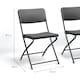 image 5 of VonHaus Set of Folding Rattan Effect Garden Chairs