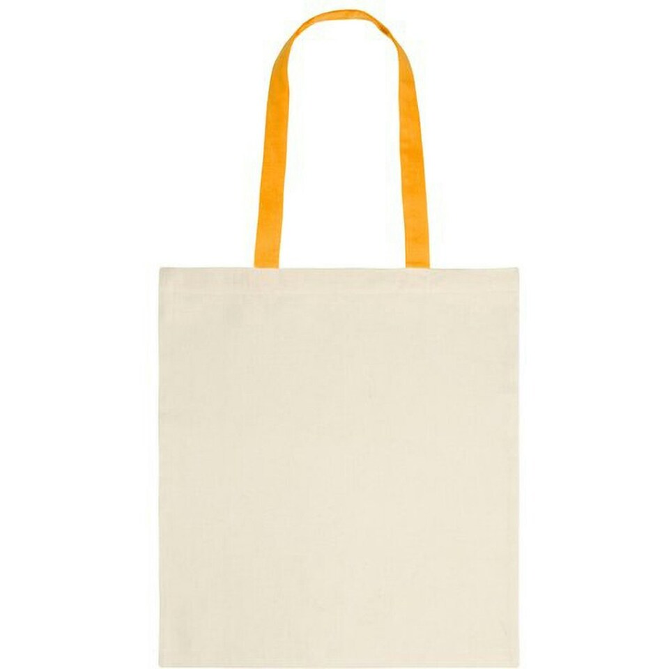 image 1 of Bullet Nevada Cotton Tote (Pack Of 2) - Natural/Orange - One Size Cream