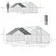 image 7 of PawHut Walk In Chicken Run Large Galvanised Chicken Coop w/ Cover 6 x 3 x 2m