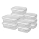 image 1 of Harbour Housewares 10pc Glass Food Storage Containers Set with Lids - 2 Sizes