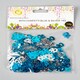 image 3 of 4 x 14g 40th Blue Happy Birthday Confetti