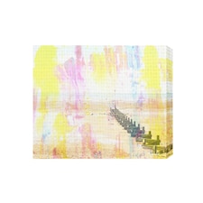 Colourful Beach (Canvas Print) 36" x 24"