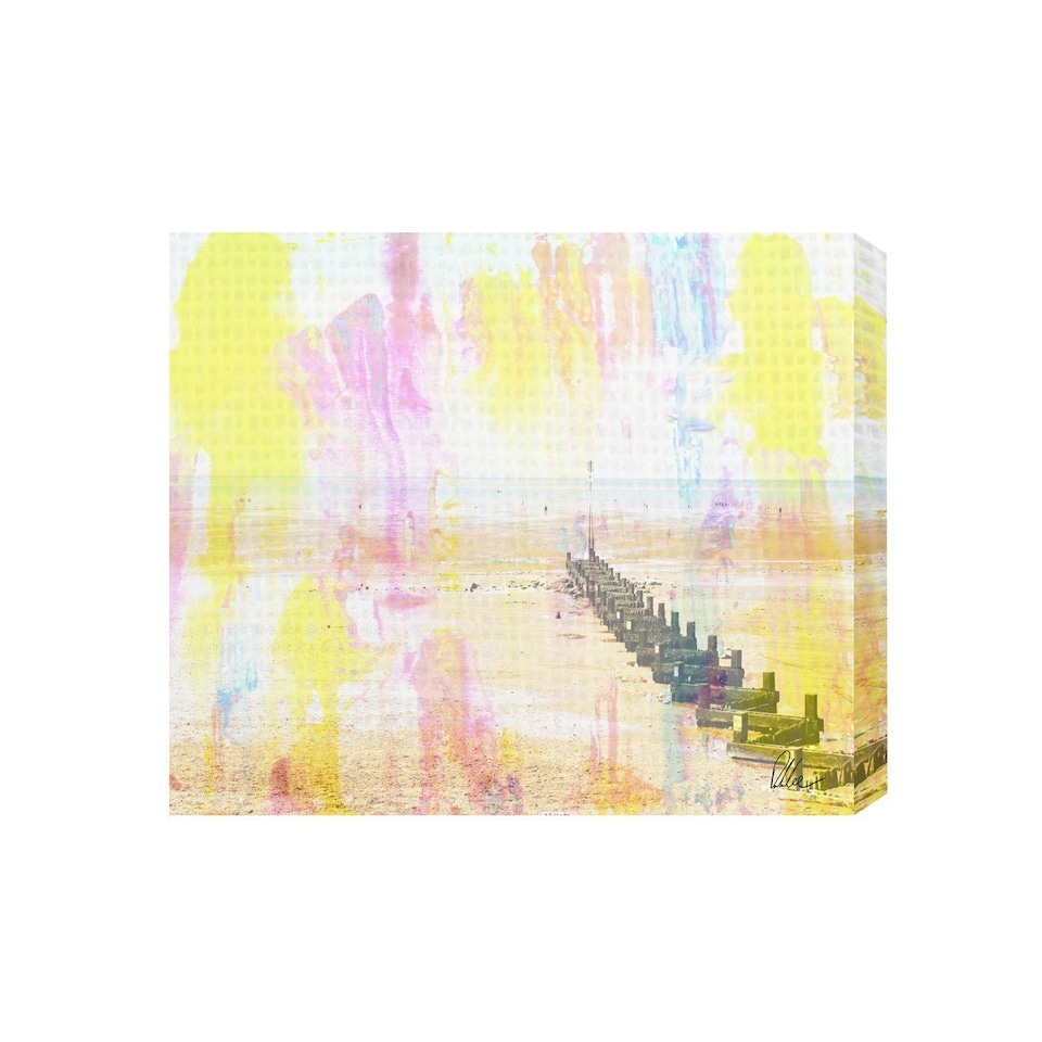image 1 of Colourful Beach (Canvas Print) 36" x 24"
