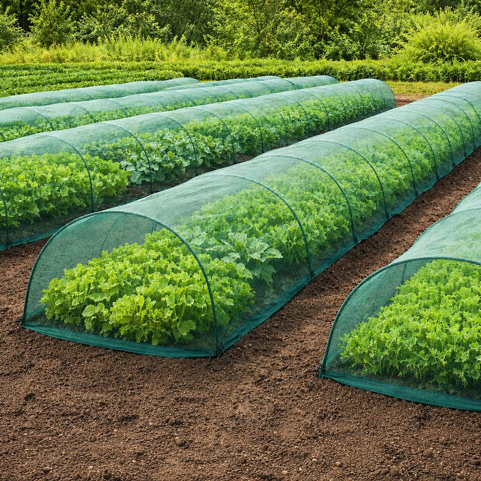 image 1 of Elixir Gardens Pest Control Netting Garden Insect Mesh Crop Protection Cloche UV treated (3m x 15m)