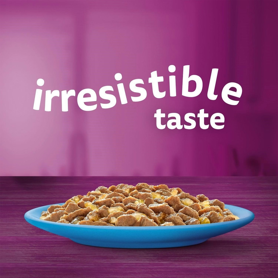 image 1 of 120 x 85g Whiskas 1+ Fish Favourites Mixed Adult Wet Cat Food Pouches in Jelly 3 x 40pk