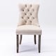image 7 of Romsey Set of 2 Modern Velvet Dining Chairs with Knocker Ring