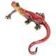 image 2 of Red Speckled Gecko Lizard Resin Wall Shed Sculpture Decor Statue Medium