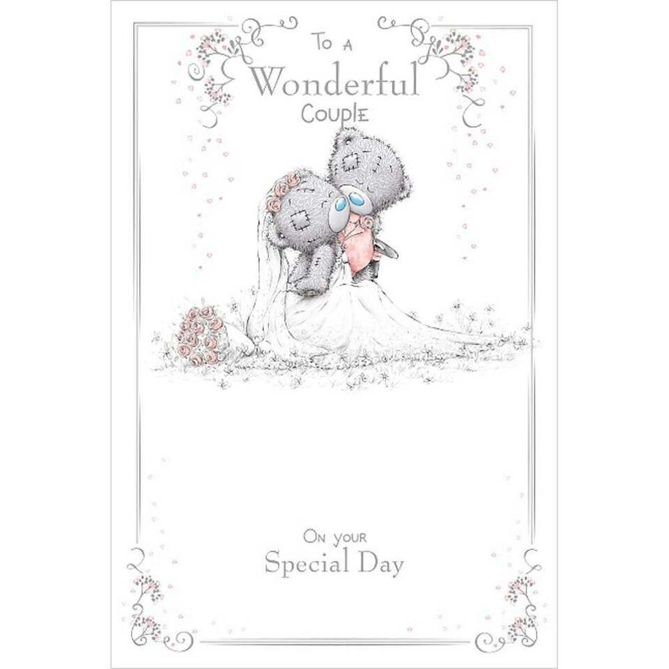 image 1 of Me To You Bear Wonderful Couple Wedding Day Card