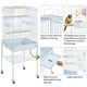 image 4 of Yaheetech 119 cm Tall Play Top Bird Cage with Removable Metal Stand White