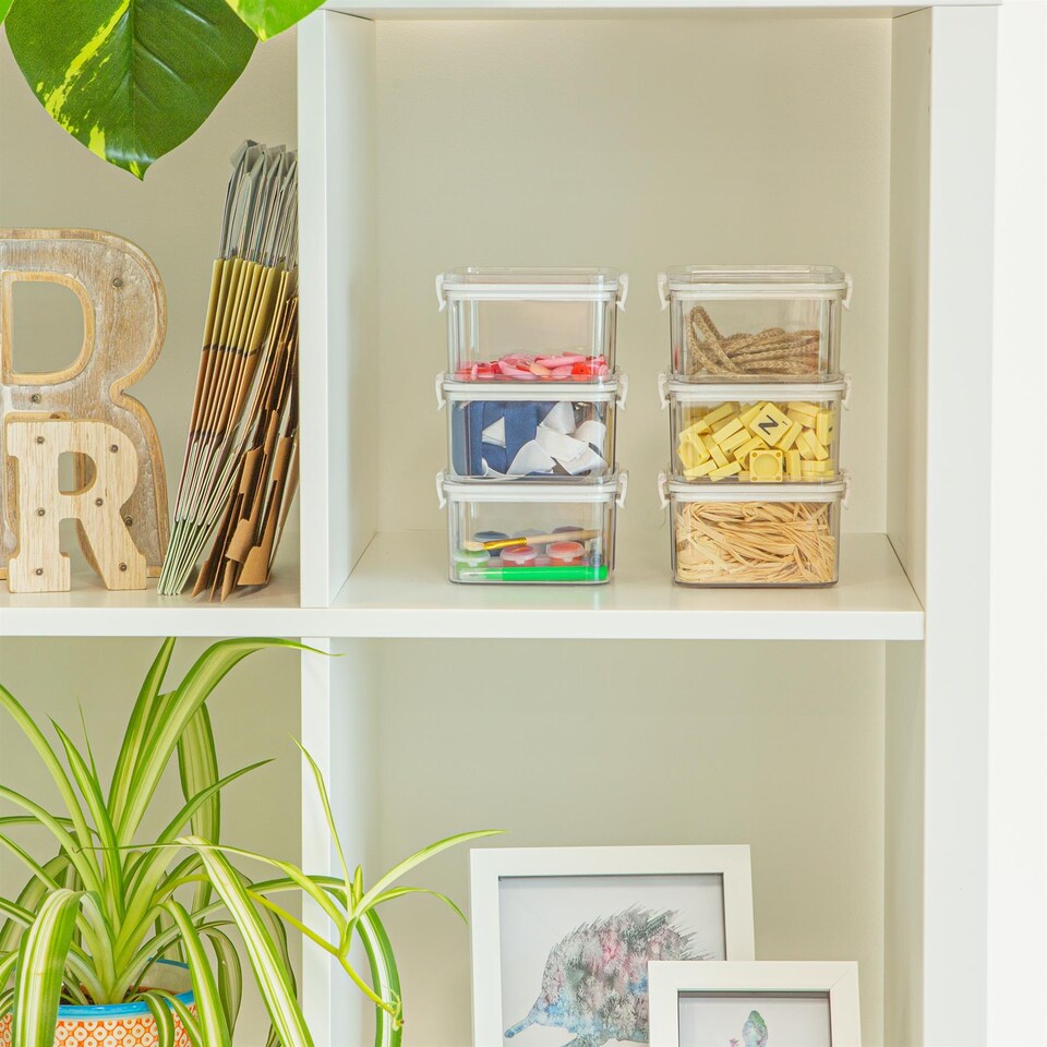 image 1 of Argon Tableware Food Storage Containers - 460ml - White - Pack of 6