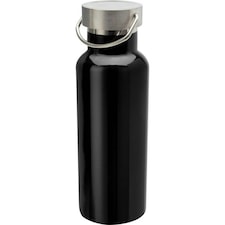 Thor Recycled Stainless Steel 500ml Water Bottle - Solid Black - One Size