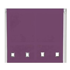 110cm Aubergine Square Eyelet Edge Roller Blind Purple | Purple