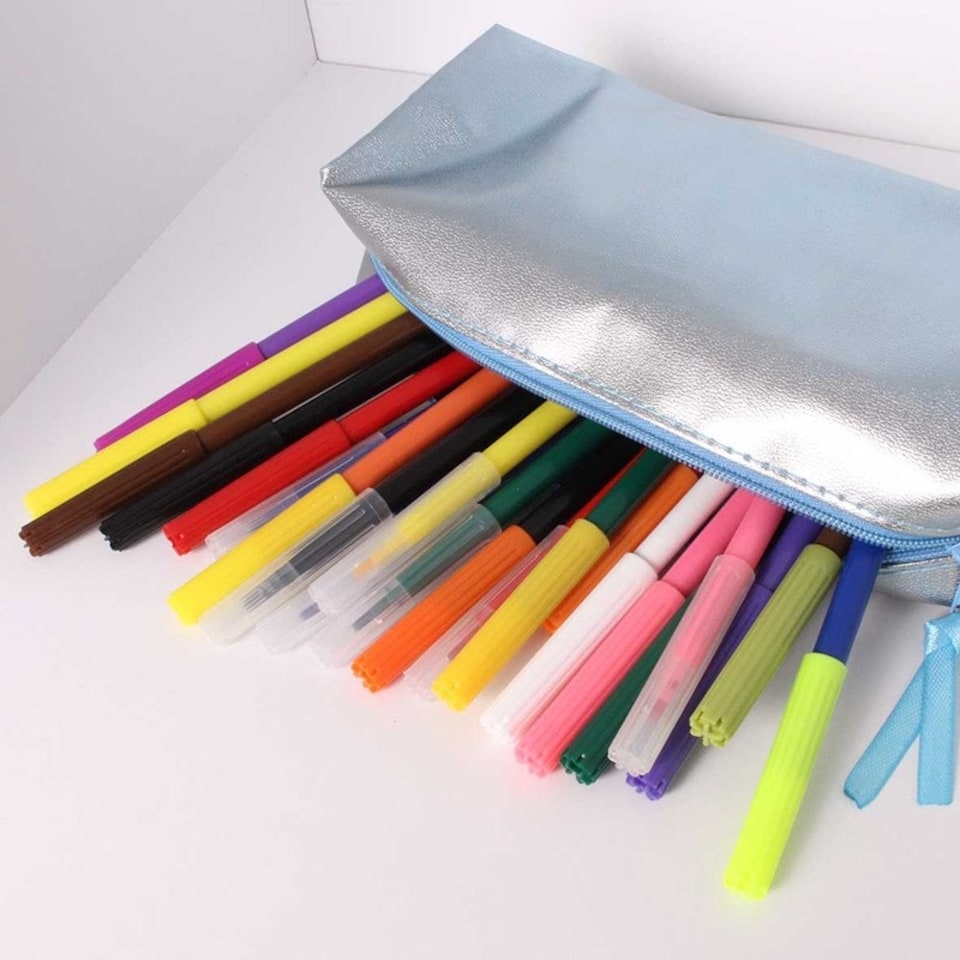 image 1 of Pack of 24 Marker Pen Colouring Set