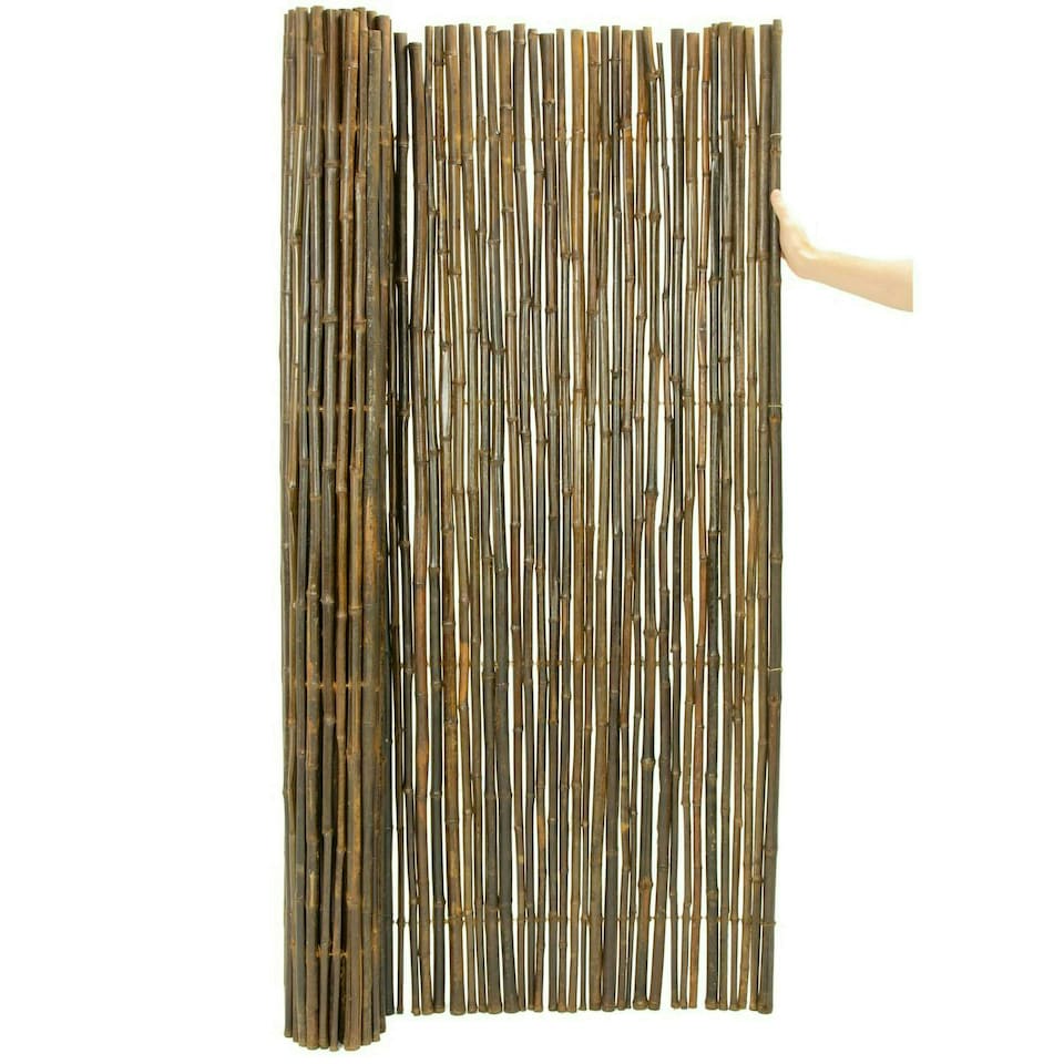 image 1 of Primrose Natural Thick Bamboo White Screening Roll Privacy Screen 1.9m x 1.8m