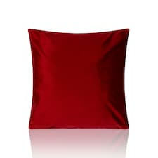 Plain Velvet 45cm x 45cm Red Cushion Set of 4 Red | 45cm x 45cm x 10cm