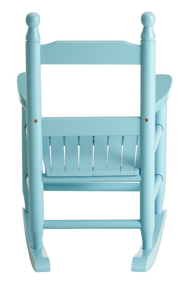image 1 of Premier Kids Blue Rocking Chair, Non-Harmful Children's Chair, Easy to Balance Kiddie Chair, Adjustable Playroom Chair