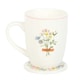 image 3 of Something Different If Mums Were Flowers Floral Mug and Coaster Set - White - One Size