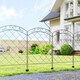 image 2 of Outsunny 4PCs Decorative Garden Fencing 43in x 11.4ft Steel Border Edging Swirls