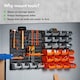 image 1 of VonHaus 44 Piece Wall Mounted Pegboard for Garage Storage