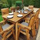 image 2 of Eight Seater Rectangular Table Set with Cushions - W340 x D216 x H98 - Fully Assembled - Grey