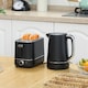 image 2 of HOMCOM Kettle and Toaster Set, 1.7L 3000W Fast Boil Kettle & 2 Slice Toaster Kitchen Set with 6 Level Browning Controls, Defrost, Reheat, Black